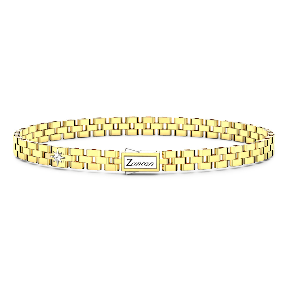 Zancan Link-Only Bracelet In 18Kt Gold