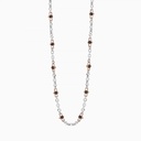 Zancan Mens White Gold Necklace With Diamonds