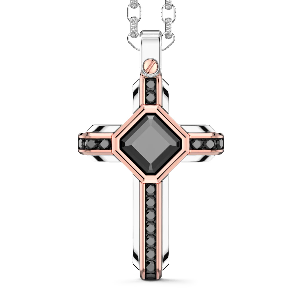 Zancan Necklace In 18K Gold With Black Diamonds