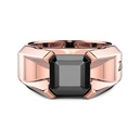 Zancan Ring In 18Kt Gold With Black Diamond