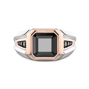Zancan Ring In 18Kt Gold With Black Diamond
