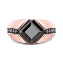 Zancan Ring In 18Kt Gold With Black Diamond