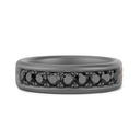 Zancan Ring In Titanium, 18Kt Gold And Diamonds