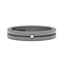 Zancan Ring In Titanium, 18Kt Gold And Diamonds