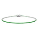 Zancan Tennis Bracelet In 18Kt Gold And Emeralds