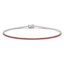 Zancan Tennis Bracelet In 18Kt Gold And Rubies