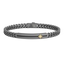 Zancan Titanium & 18Kt Gold Bracelet