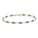 Zancan Titanium & 18Kt Gold Bracelet