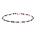 Zancan Titanium & 18Kt Gold Bracelet