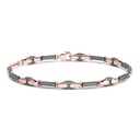 Zancan Titanium & 18Kt Gold Bracelet