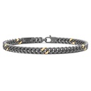 Zancan Titanium & 18Kt Gold Bracelet