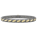 Zancan Titanium & 18Kt Gold Bracelet