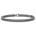 Zancan Titanium & 18Kt Gold Bracelet