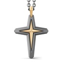 Zancan Titanium & 18Kt Gold Necklace
