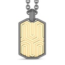 Zancan Titanium & 18Kt Gold Necklace