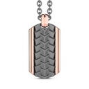 Zancan Titanium & 18Kt Gold Necklace
