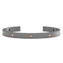 Zancan Titanium And 18Kt Gold Bracelet