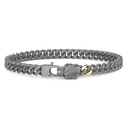 Zancan Titanium And 18Kt Gold Bracelet