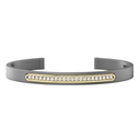 Zancan Titanium, 18Kt Gold & Diamond Bracelet