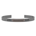 Zancan Titanium, 18Kt Gold & Diamond Bracelet