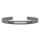 Zancan Titanium, 18Kt Gold & Diamond Bracelet