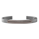 Zancan Titanium, 18Kt Gold & Diamond Bracelet