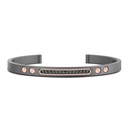 Zancan Titanium, 18Kt Gold & Diamond Bracelet