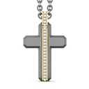 Zancan Titanium, 18Kt Gold & Diamond Necklace
