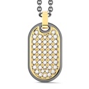 Zancan Titanium, 18Kt Gold & Diamond Necklace