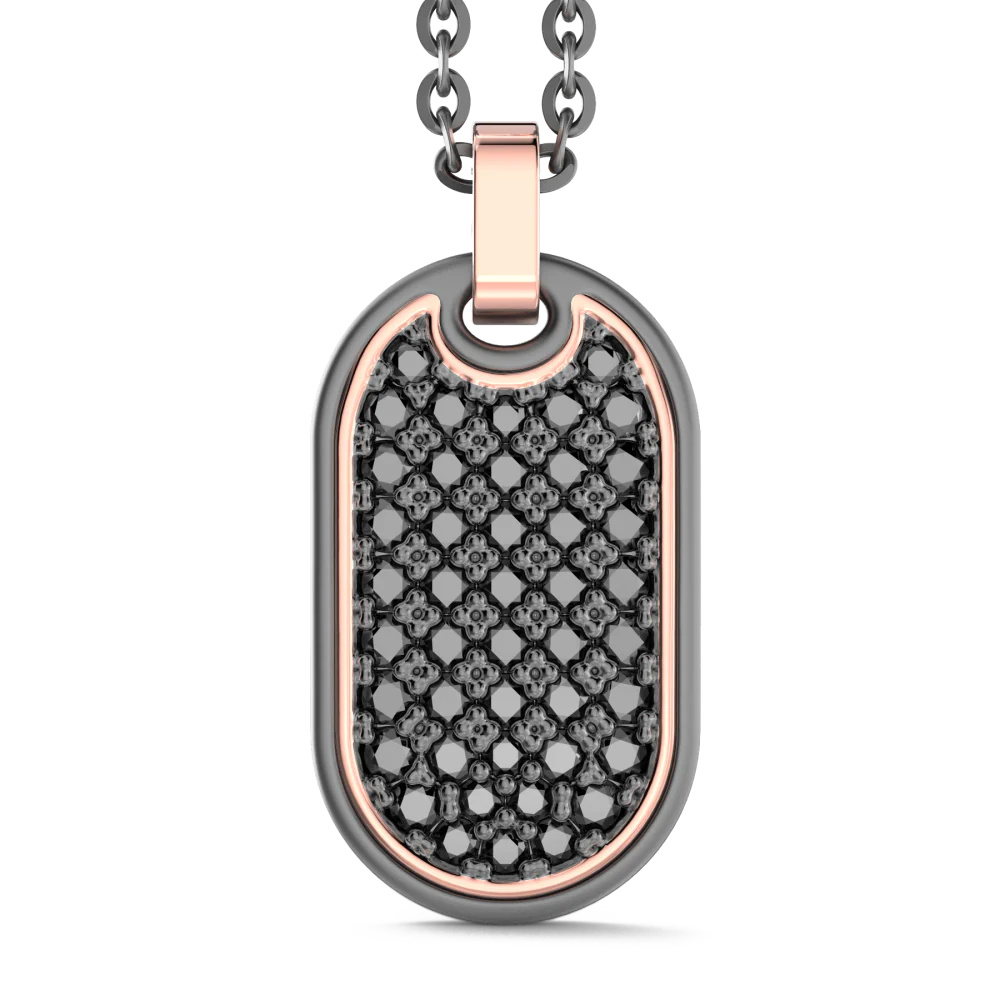 Zancan Titanium, 18Kt Gold & Diamond Necklace