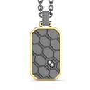 Zancan Titanium, 18Kt Gold & Diamond Necklace
