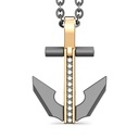 Zancan Titanium, 18Kt Gold & Diamond Necklace