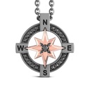Zancan Titanium, 18Kt Gold & Diamond Necklace