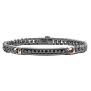 Zancan Titanium, 18Kt Gold & Natural Diamond Bracelet