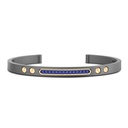 Zancan Titanium, 18Kt Gold & Precious Stone Bracelet