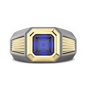 Zancan Titanium, 18Kt Gold & Sapphire Ring