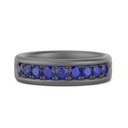 Zancan Titanium, 18Kt Gold & Sapphire Ring