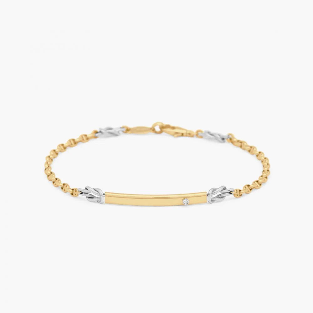 Zancan White Gold Bracelet With Diamond