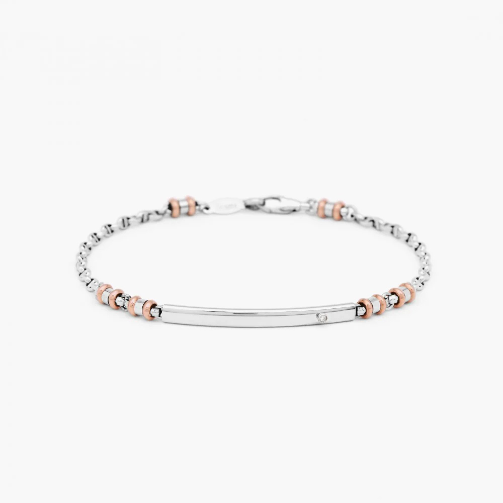 Zancan White Gold Bracelet With Diamond