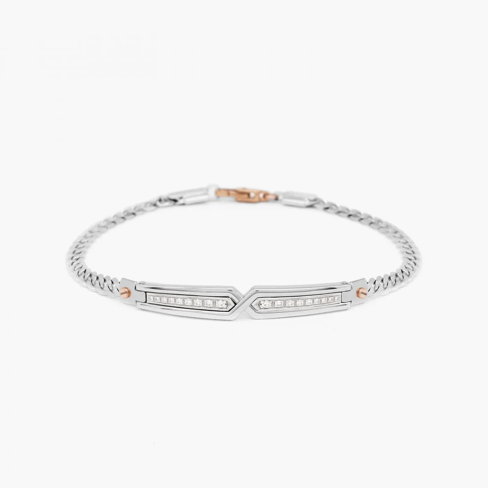 Zancan White Gold Bracelet With Diamonds