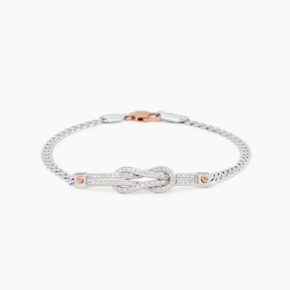 Zancan White Gold Bracelet With Diamonds