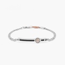 Zancan White Gold Bracelet With Diamonds And Wind Rose