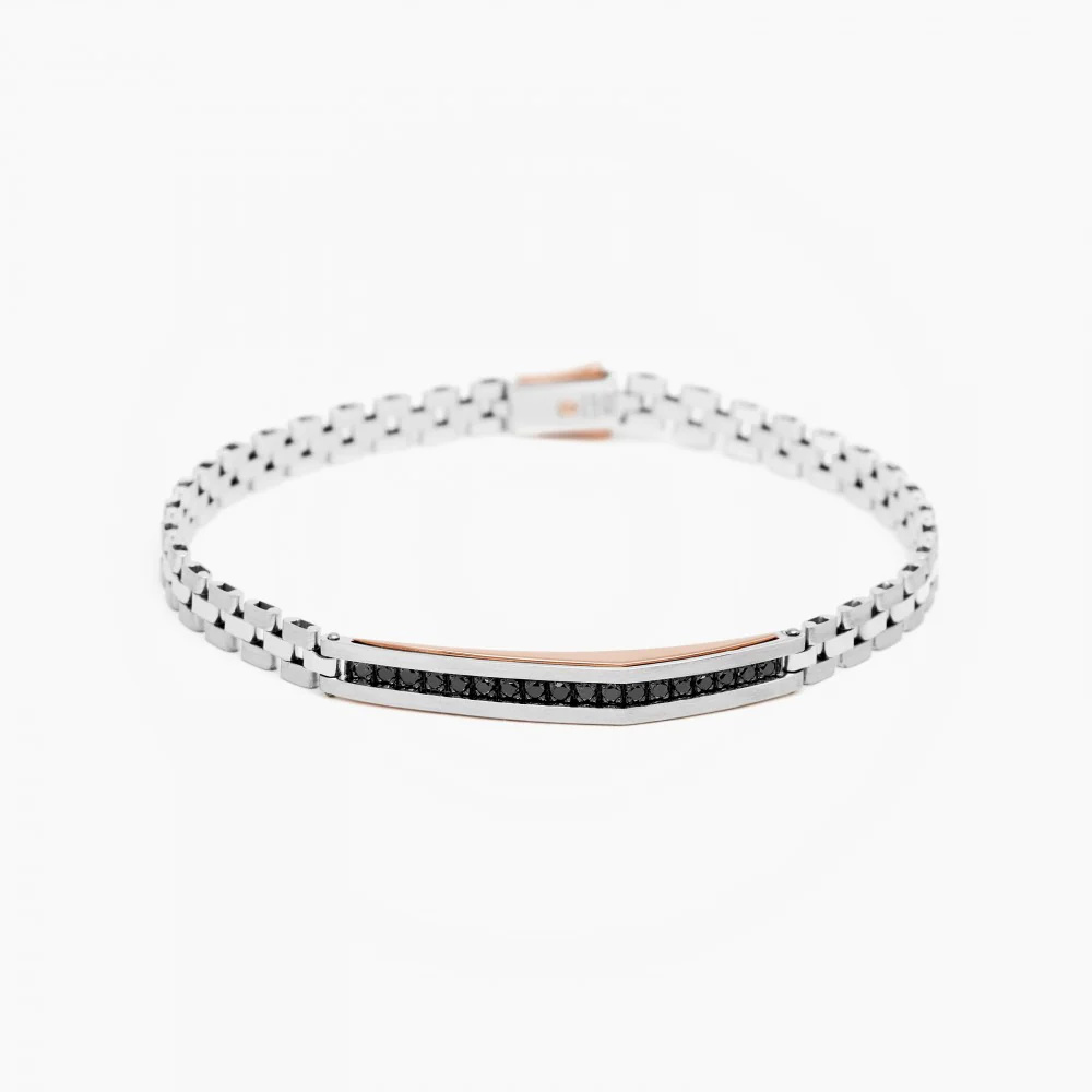 Zancan white gold bracelet with diamonds.