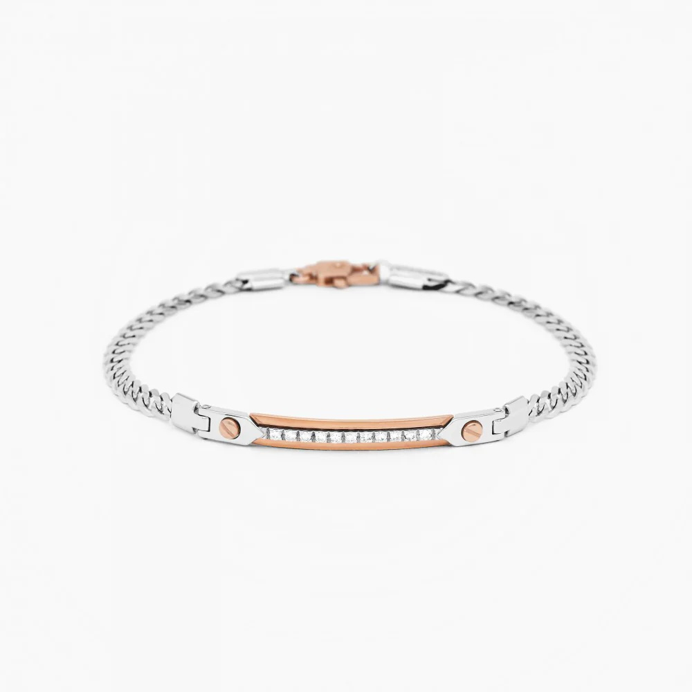 Zancan white gold bracelet with diamonds.