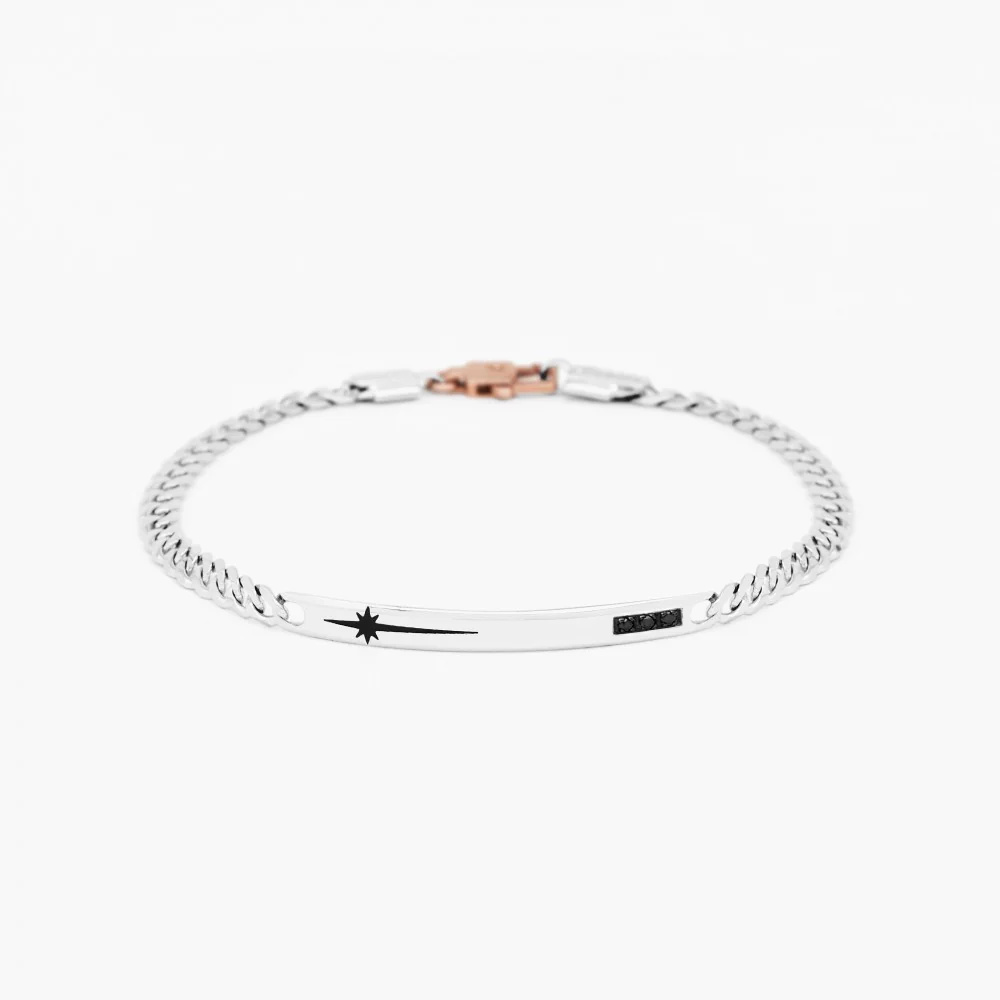 Zancan white gold bracelet with diamonds.