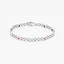 Zancan white gold bracelet with diamonds.