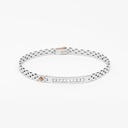Zancan white gold bracelet with diamonds.