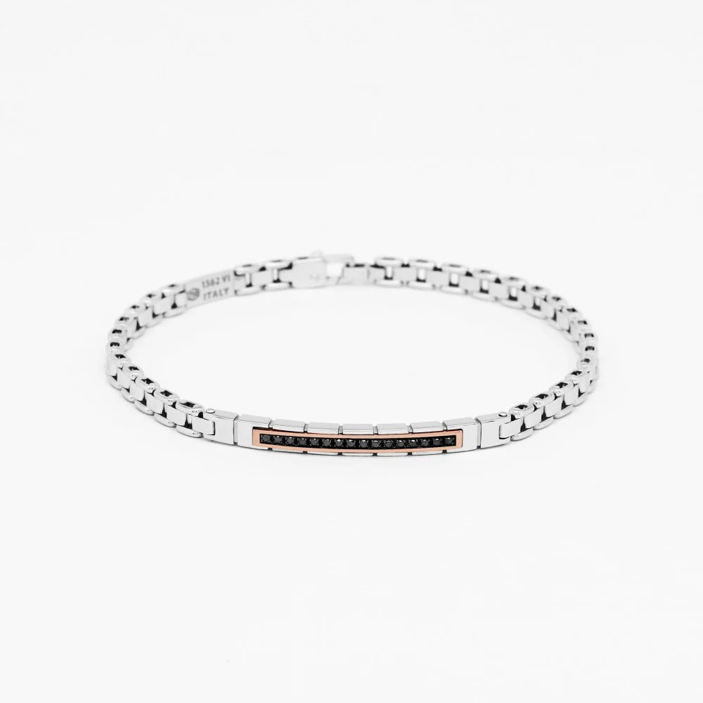 Zancan white gold bracelet with diamonds.