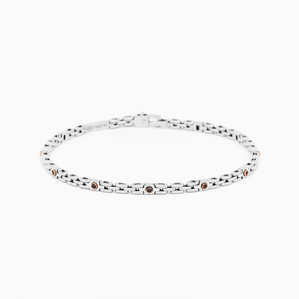 Zancan white gold bracelet with diamonds.