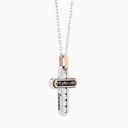 Zancan White Gold Necklace With Cross And Diamonds